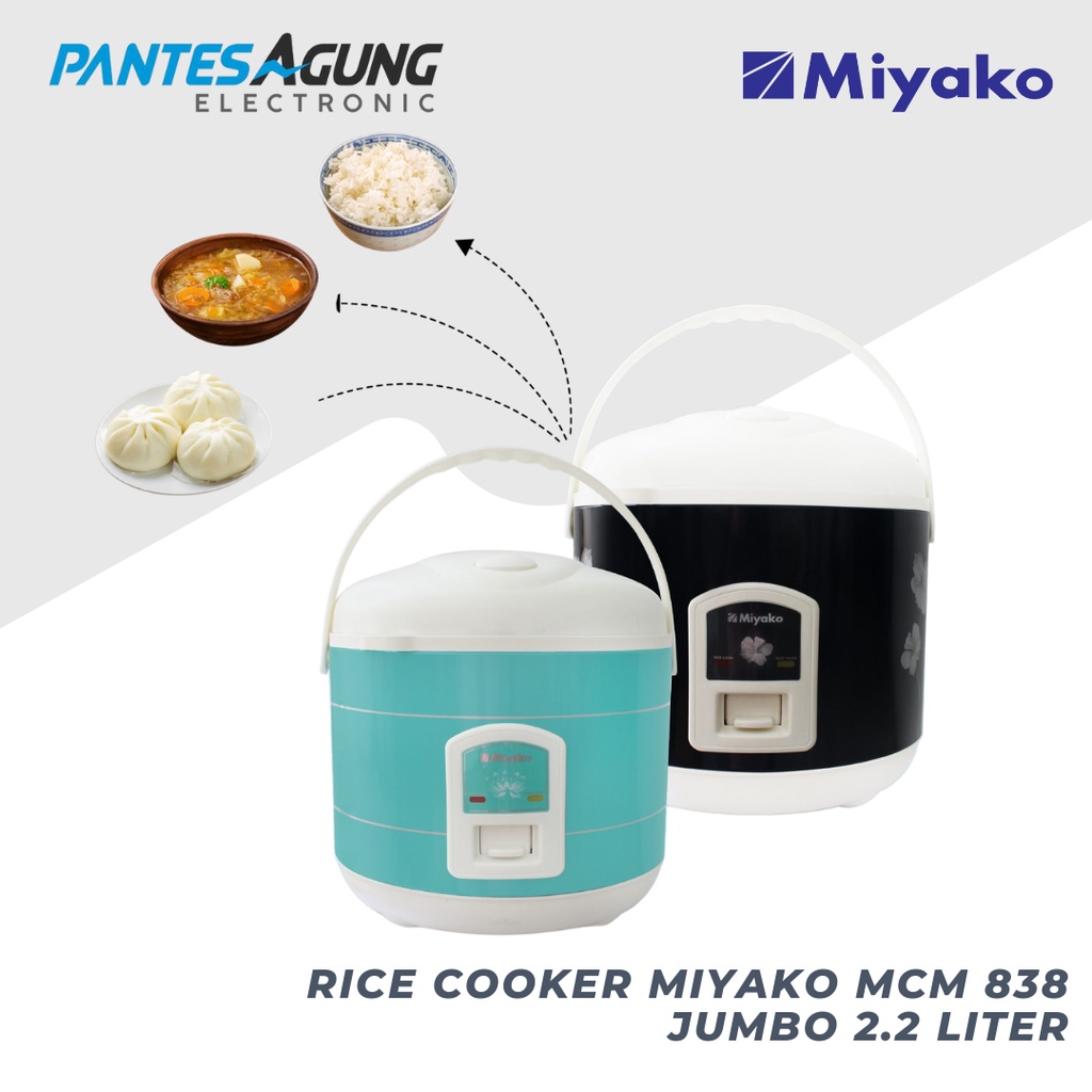 MAGICOM / RICE COOKER MIYAKO MCM 838 JUMBO 2.2 LITER