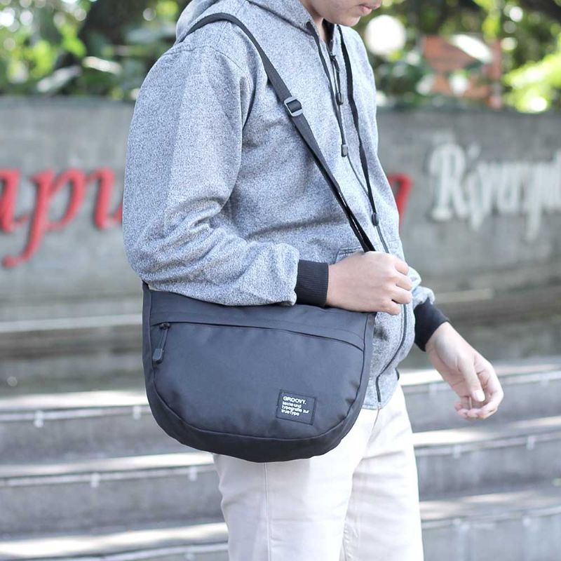 AUTHENTIC Tas Selempang Bahu Sling bag Shoulder Soulder Sholder Shoulderbag Pria Cowok Kerja Sekolah kanvas canvas wanita cewek Pamo AAACH [ Steckbag - All Varian ] slingbag tas selempang waterproof