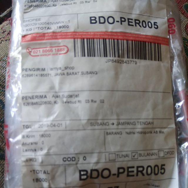 Nutrisi Hidroponik Ab Mix