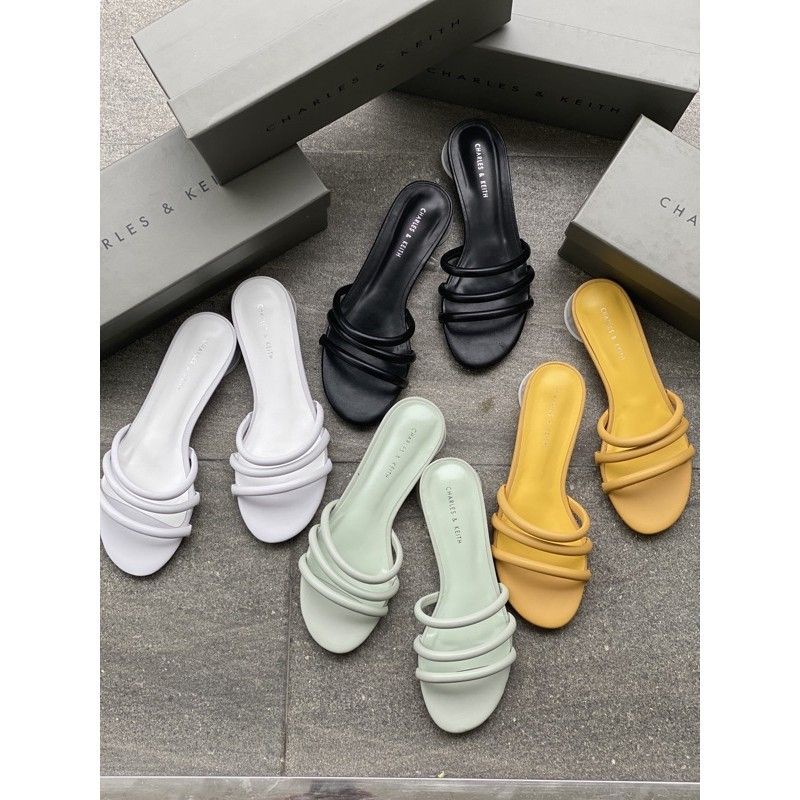 TERLARIS SANDAL WANITA CNK CKS323 TUBULAR MULES ORI IMPRORT