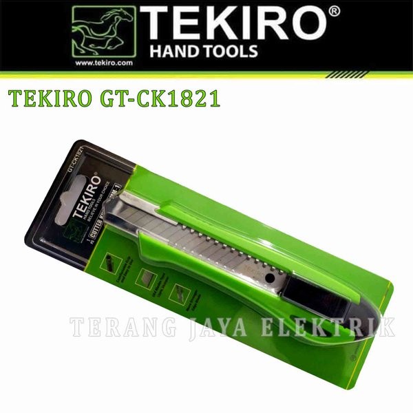 Mudah New Pisau Cutter Besar 18Mm Tekiro Gt-Ck1821 Bonus 2 Mata Pisau Sale