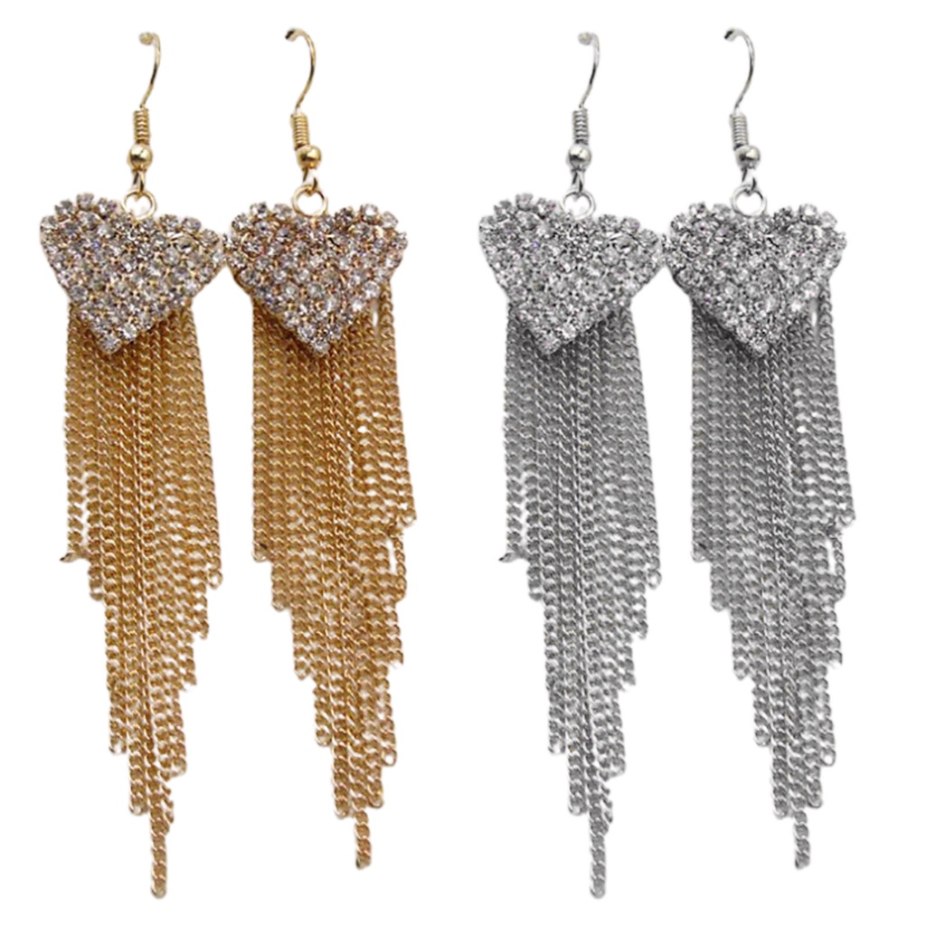 Hu Hu Hu Hu Hu Alat Bantu Pasang Kacamata♡ 1 Pasang Anting Kait Gantung Bentuk Hati Bahan Alloy Untuk Wanita
