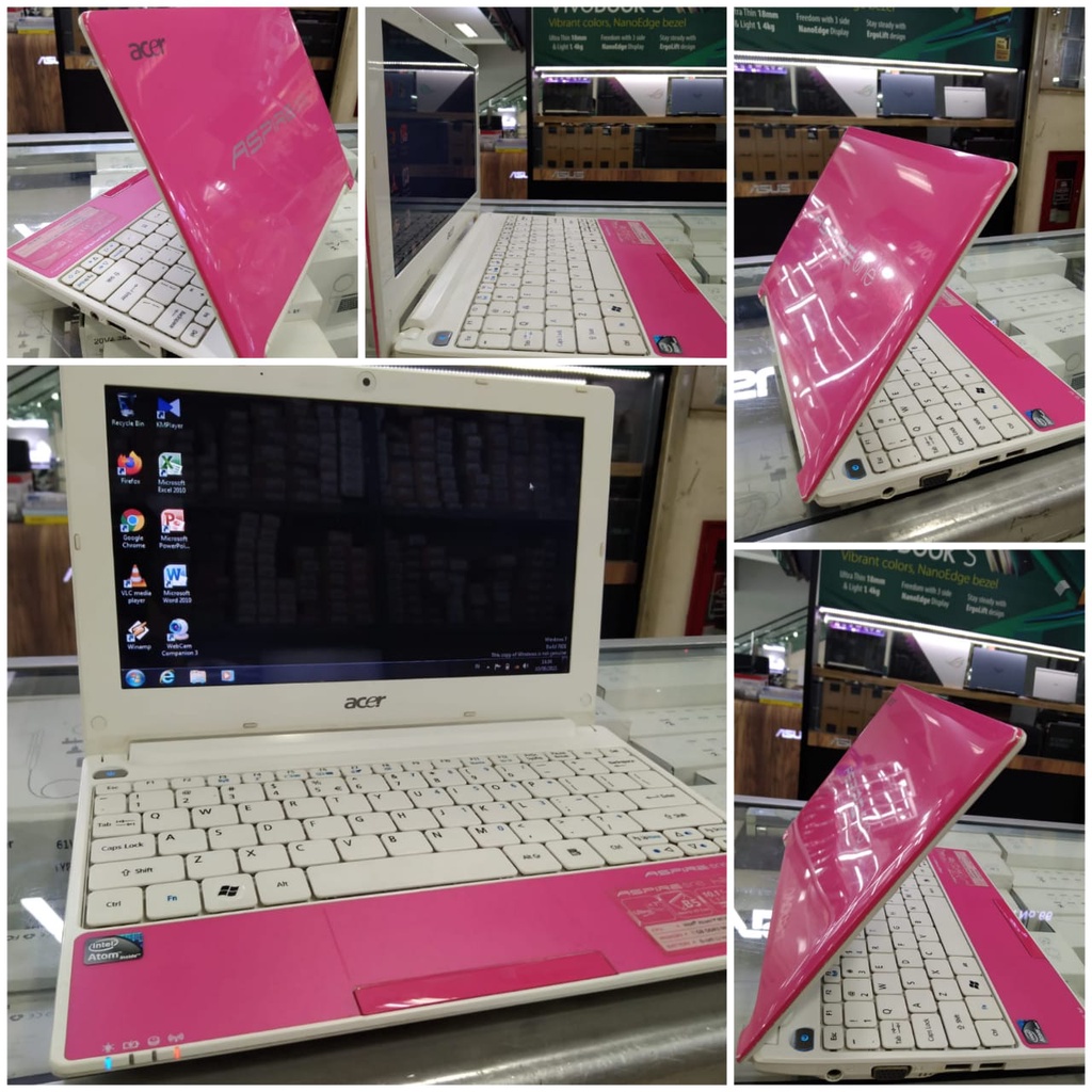 PROMO NOTEBOOK 1JUTAAN 1 JUTAAN SECOND SEKEN BEKAS MURAH ACER ASPIRE ONE RAM 2GB 2 GB HDD 320GB BERKUALITAS