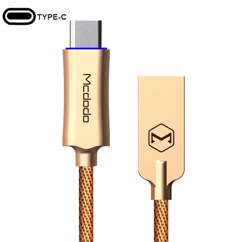 Mcdodo Auto Disconnect Kabel Data USB Type C 1M (2880) Original - Gold
