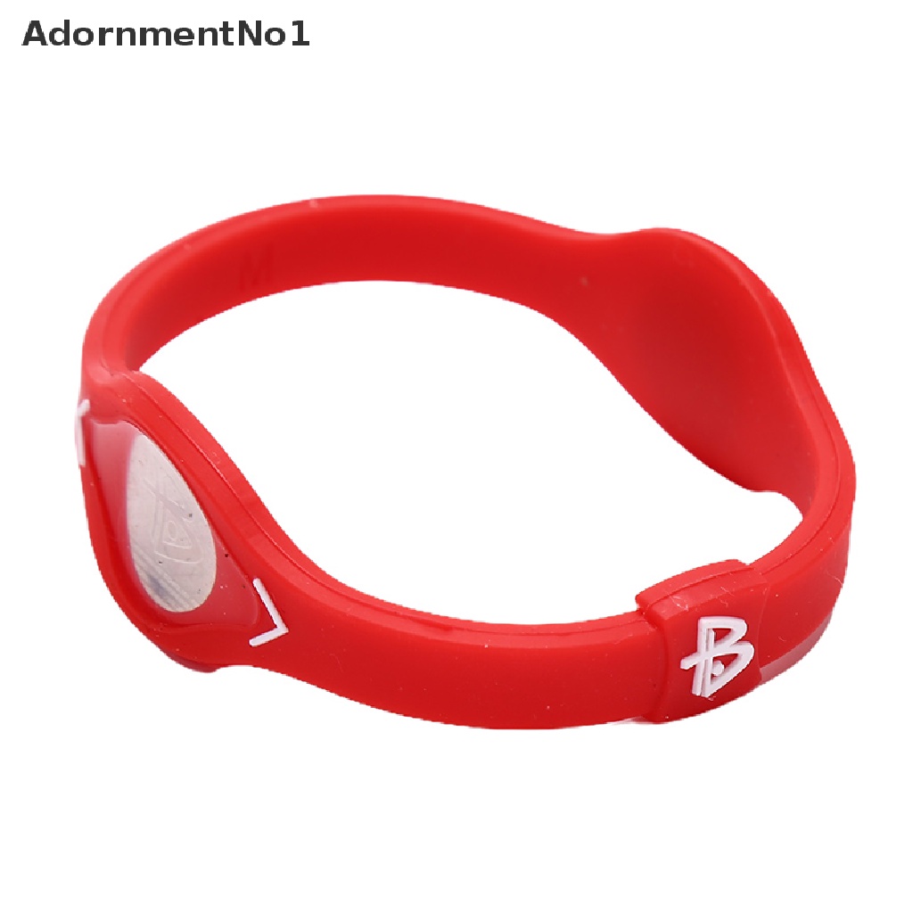 (AdornmentNo1) Power Balance Energy Gelang Kesehatan Bahan Silikon Untuk Olahraga / Hadiah