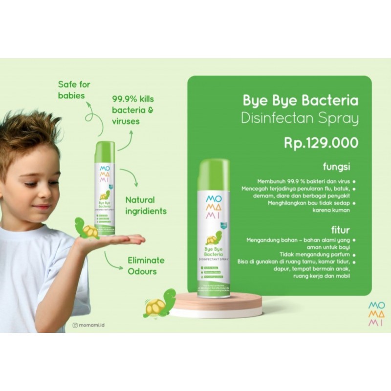 Momami Bye Bye Bacteria Disinfectant Spray - 350ml