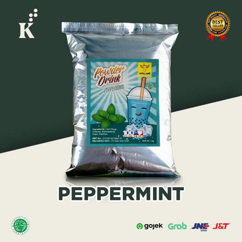 Bubuk Minuman Bubble Powder Drink Peppermint ORIGINAL Javaland 1kg