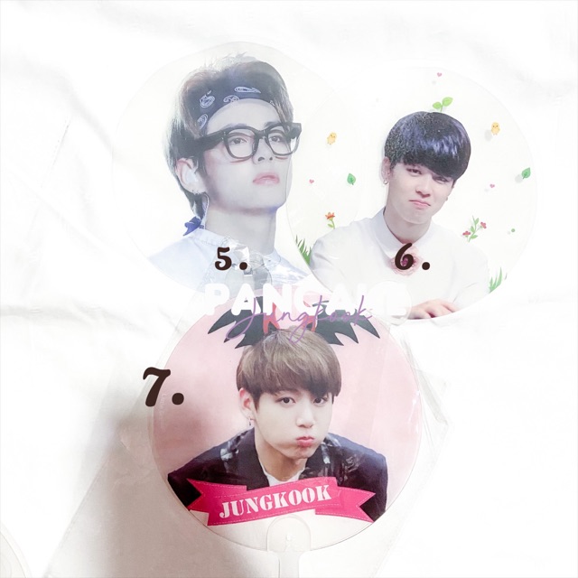 [ READY‼️ ] BTS fansite Transparent Fan Jimin Jungkook V