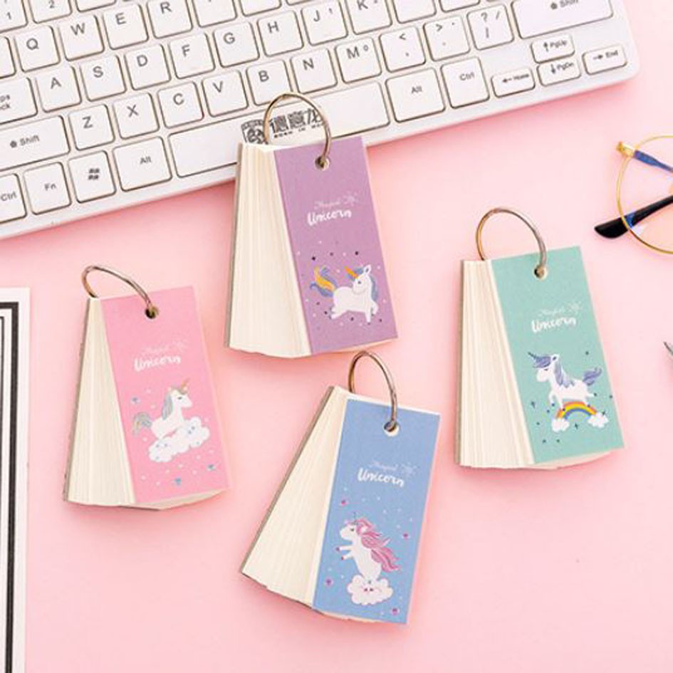 

OILA catatan memo notepad ring cartoon unicorn (3H3) sno055
