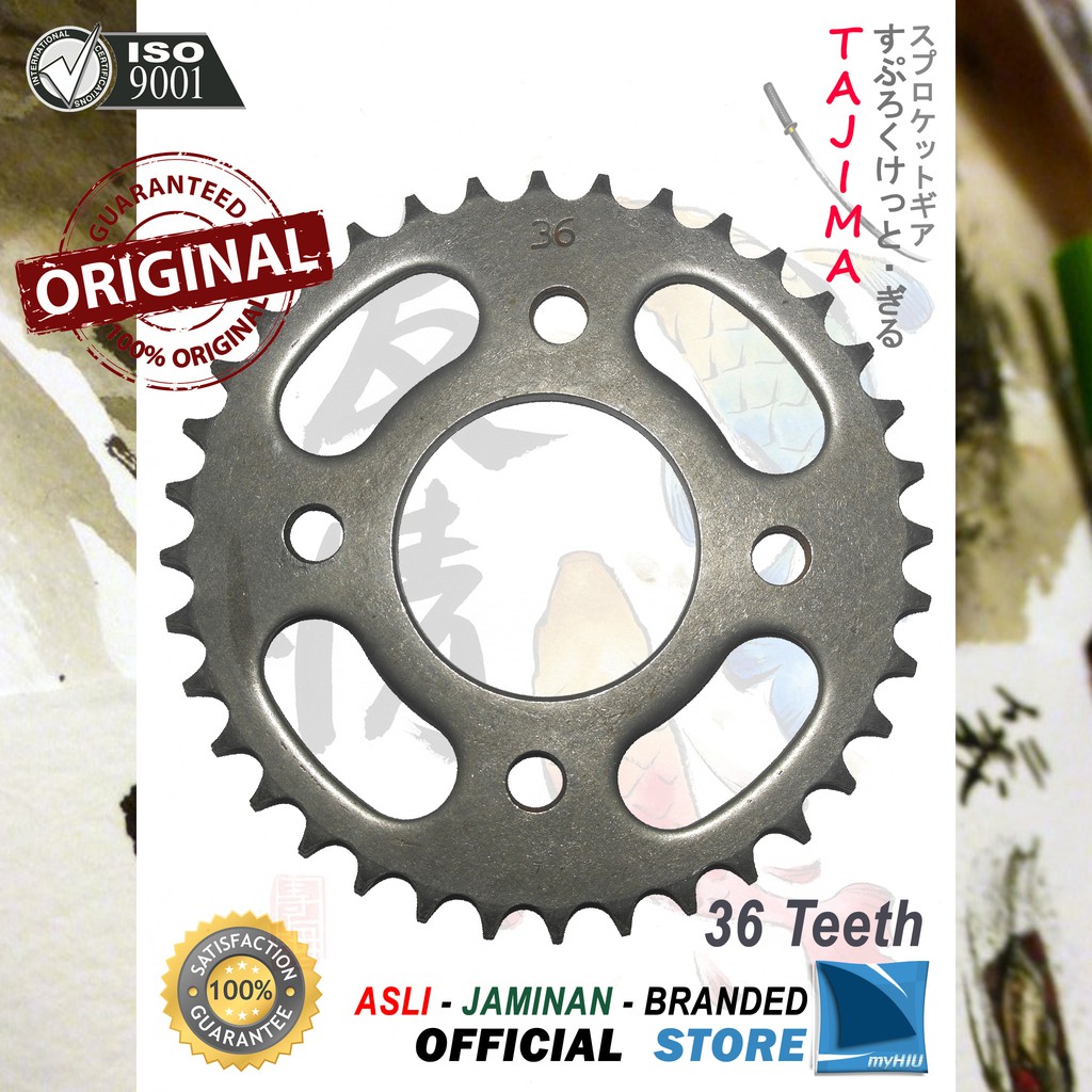 Gigi Tarik 30T ~ 38T HONDA Verza / Sonic 150R Gir Belakang - Rear Sprocket Gear TAJIMA