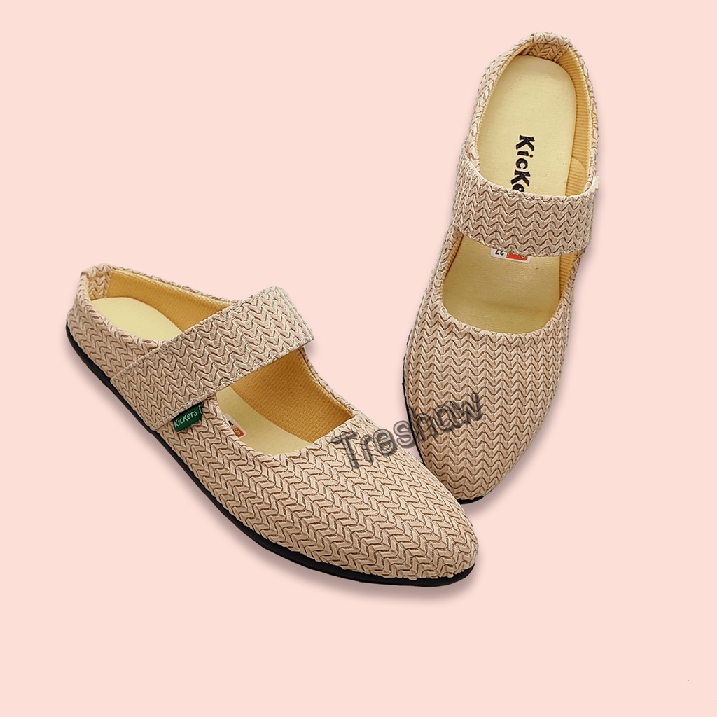 Flatshoes Wanita Kickers Kekinian SIZE#37-40