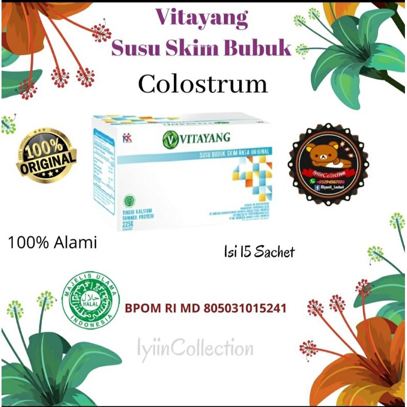 

Susu Skim Bubuk | Colostrum |Vitayang | KK INDONESIA | 100% Original