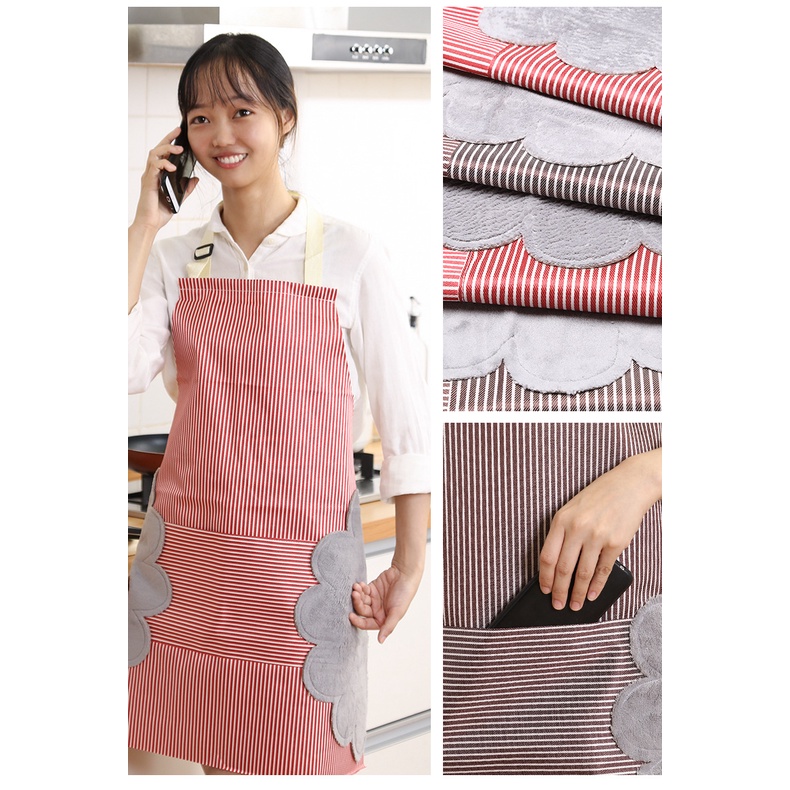 apron celemek masak waterproof kualitas bagus tebal dewasa