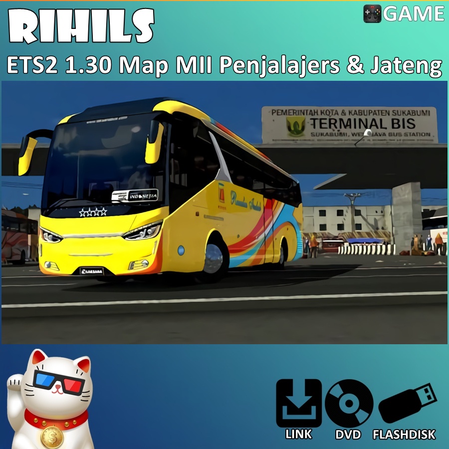 ETS2 1.30 Map MII Penjelajers & Jawa Tengah untuk Komputer PC Laptop