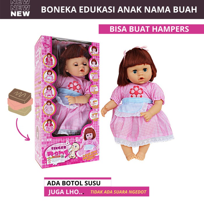 Mainan Anak Bayi Perempuan Hampers 6 Bulan Boneka Barbie Jumbo Panda Besar dot Botol Susu SN25