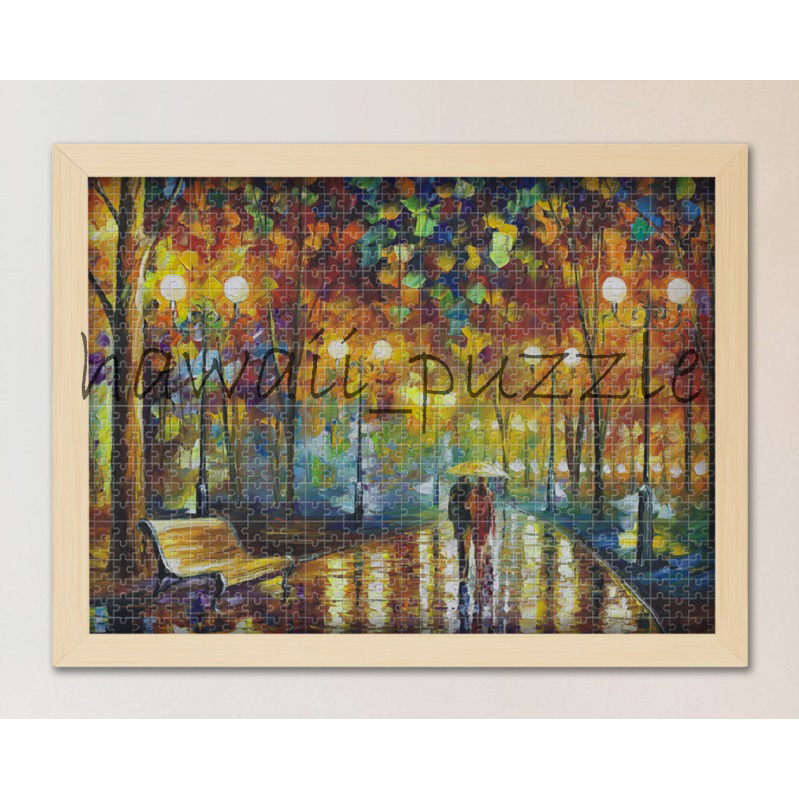 Mini Puzzle 1000 pcs Mainan Jigsaw Puzzle-RAINY NIGHT