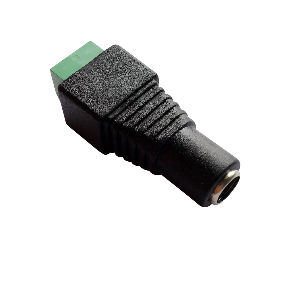 RG59F | CONNECTOR RG59 DC POWER FEMALE BEST FOR CCTV (GREEN BLACK)