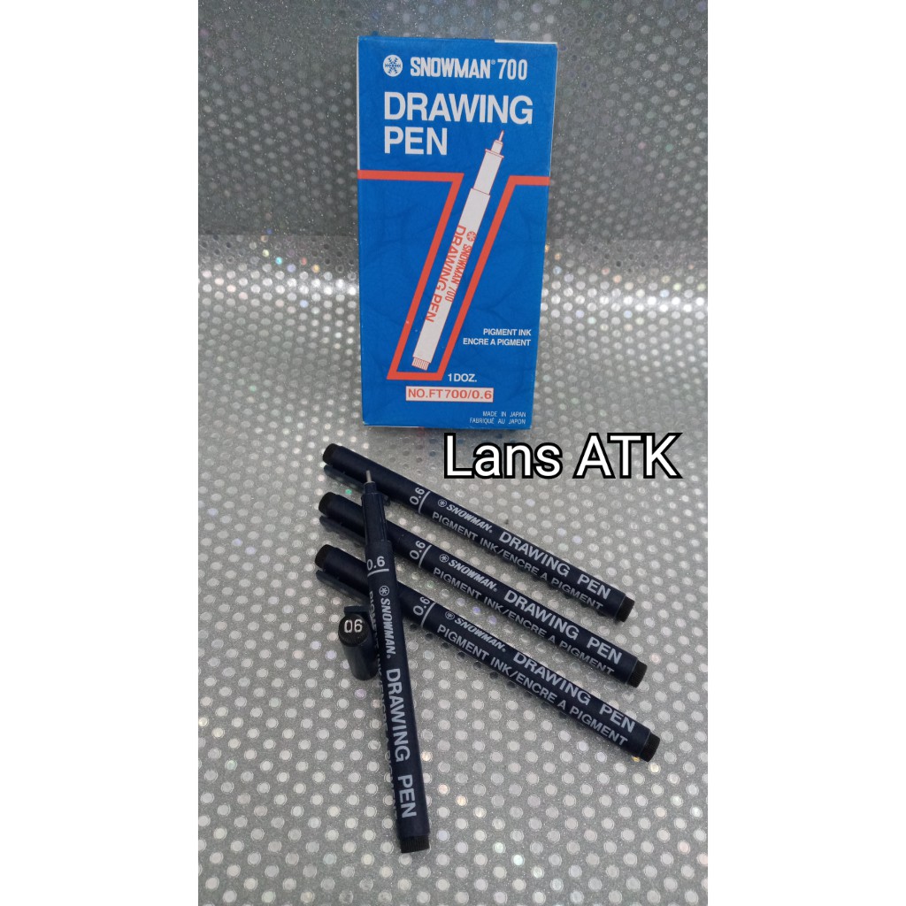 

Drawing Pen Snowman FT700 / 0.6 - Black Per Pcs