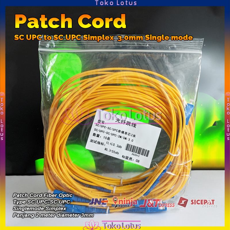 2M Patchord SC to SC kabel cable fo ftth  SC - SC -1PCS