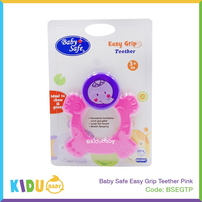 Baby Safe Easy Grip Teether TT002 TT003 Mainan Gigitan Bayi Kidu Baby