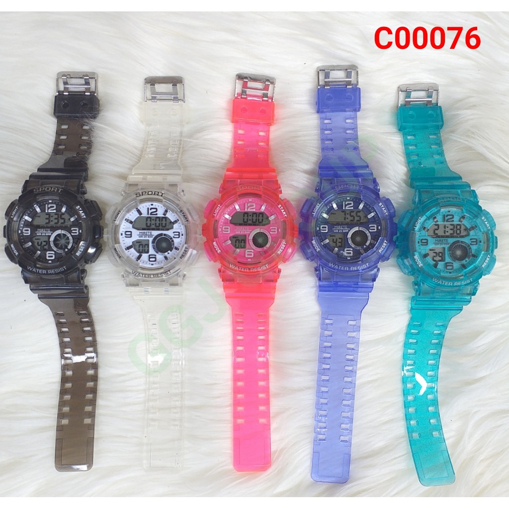 C ( C00076 ) JAM TANGAN SPORT DEWASA HARGA GROSIR/ WATER RESISTANT 3 ATM / TAHAN AIR