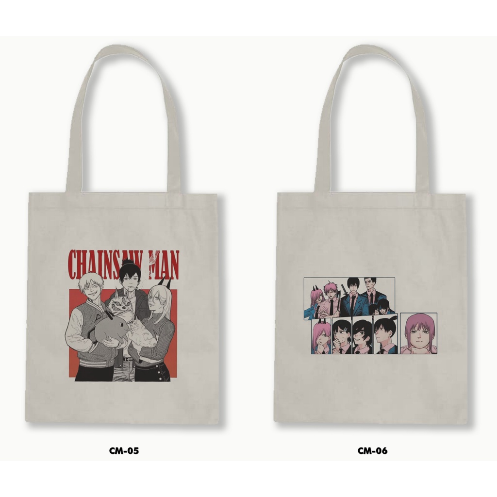 TOTE BAG BLACU - CHAINSAW MAN / ANIME / MANGA