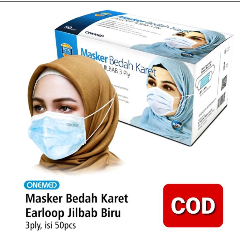 1 BOX MASKER EARLOOP / HIJAB KARET MEDIS ONEMED