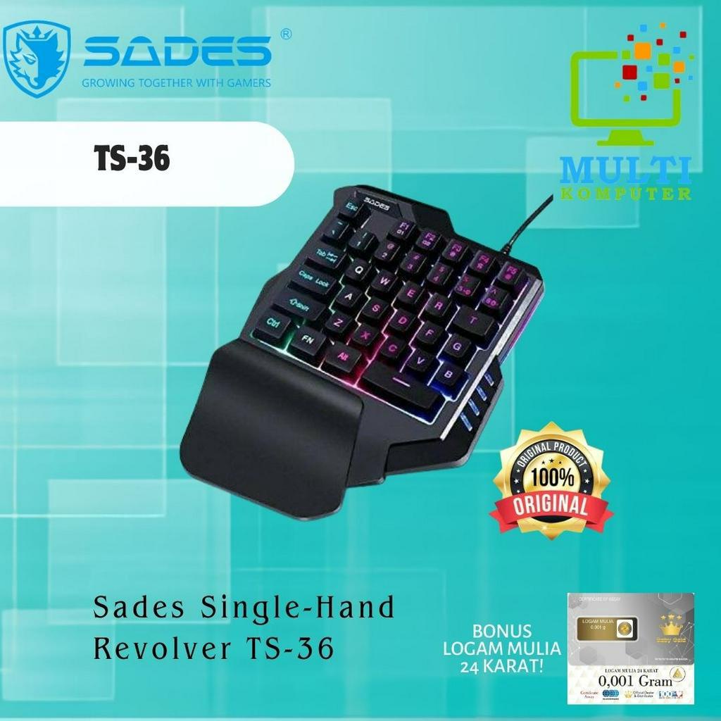 Keyboard Gaming Sades Single-Hand Revolver TS-36 / TS36 Macro One Hand