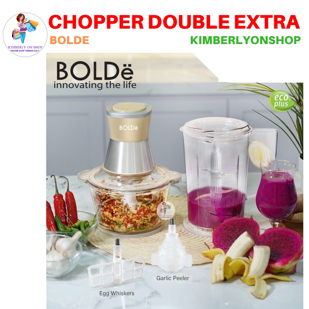 Super Chopper Food Chopper Blender Double Extra BOLDe