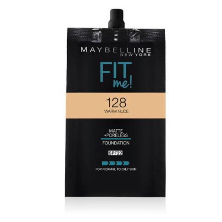 MAYBELLINE - Fit Me Foundation SPF 22 - Kode 128 Warm Nude (5 ml)