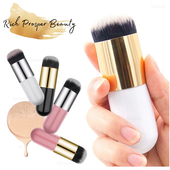 KABUKI BRUSH - Professional Chubby Pier Foundation Brush Makeup Brush Flat Cream Makeup Brushes Professional Cosmetic Make-up Brush