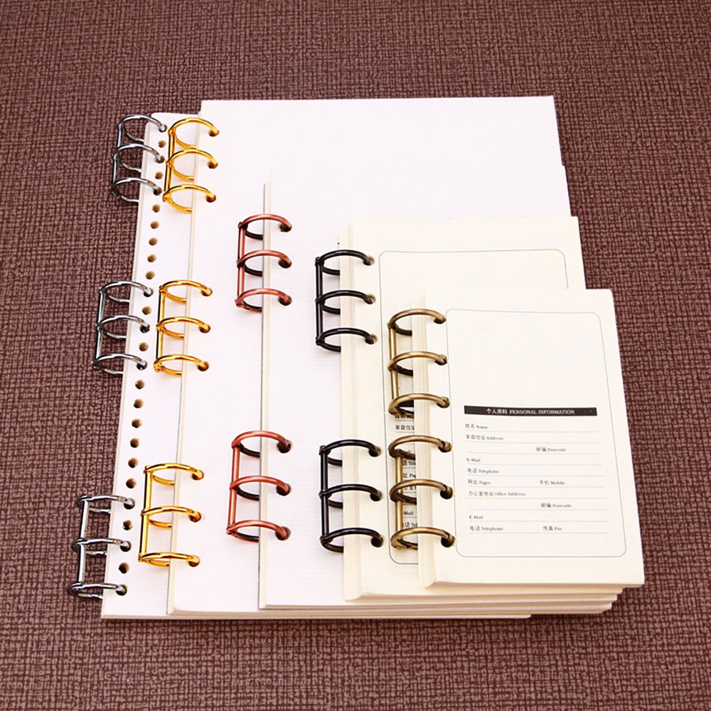 Row 2pcs / Set Ring Binder Loose Leaf Spiral Gaya Vintage