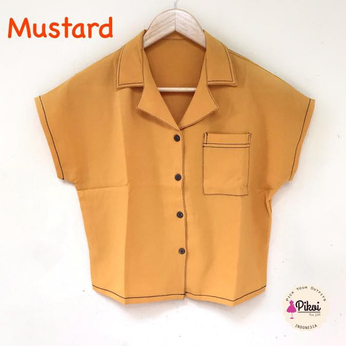 Fashion Wanita Kemeja  wanita baju  korea pastel Kemeja  