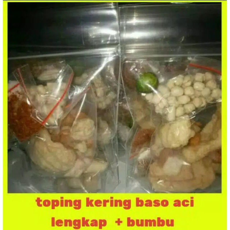

TOPING KERING LENGKAP+BUMBU