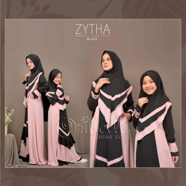 ZYTHA DRESS BY ORIBELLE/ GAMIS COUPLE IBU ANAK/ GAMIS PESTA/ GAMIS EKSKLUSIF ORIBELLE