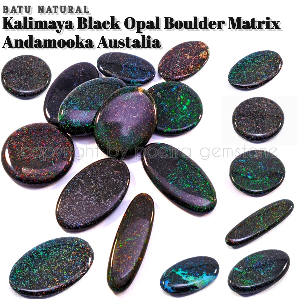 Natural Kalimaya black Opal Boulder Matrix andamooka Australia