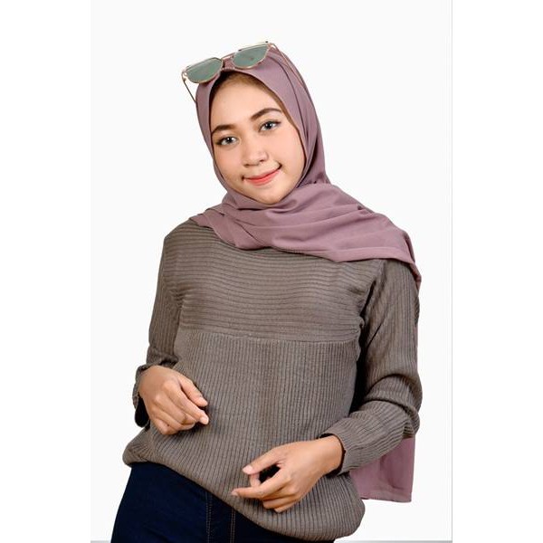 Promo 7.7 Baju Atasan Wanita Terbaru Rajut Halus Press Body Nabilla