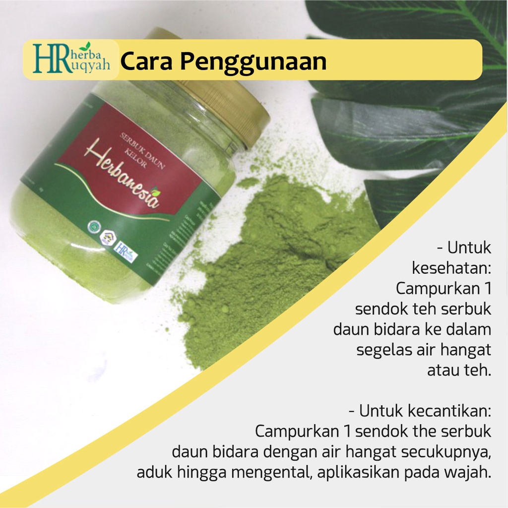 Bubuk Daun Kelor Masker Bubuk Organik Masker Wajah Moringa Powder Bubuk Daun Kelor Murni