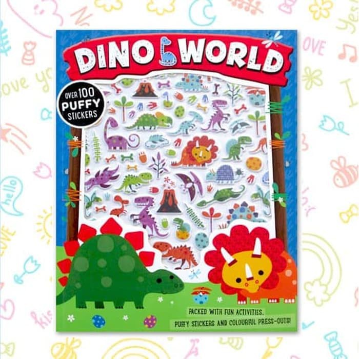 

Puffy Sticker Activity Book : Dino World Over 100 Stickers