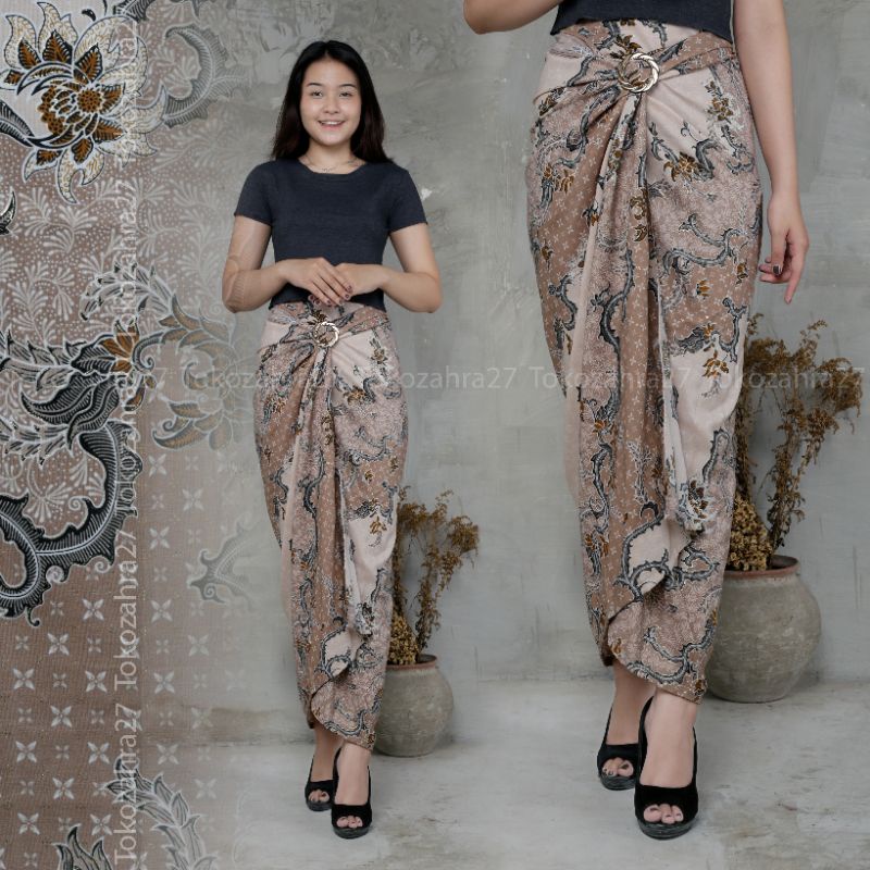 Rok Serut Batik Lilit Motif Utun Rok Bawahan Kebaya Rok Kondangan