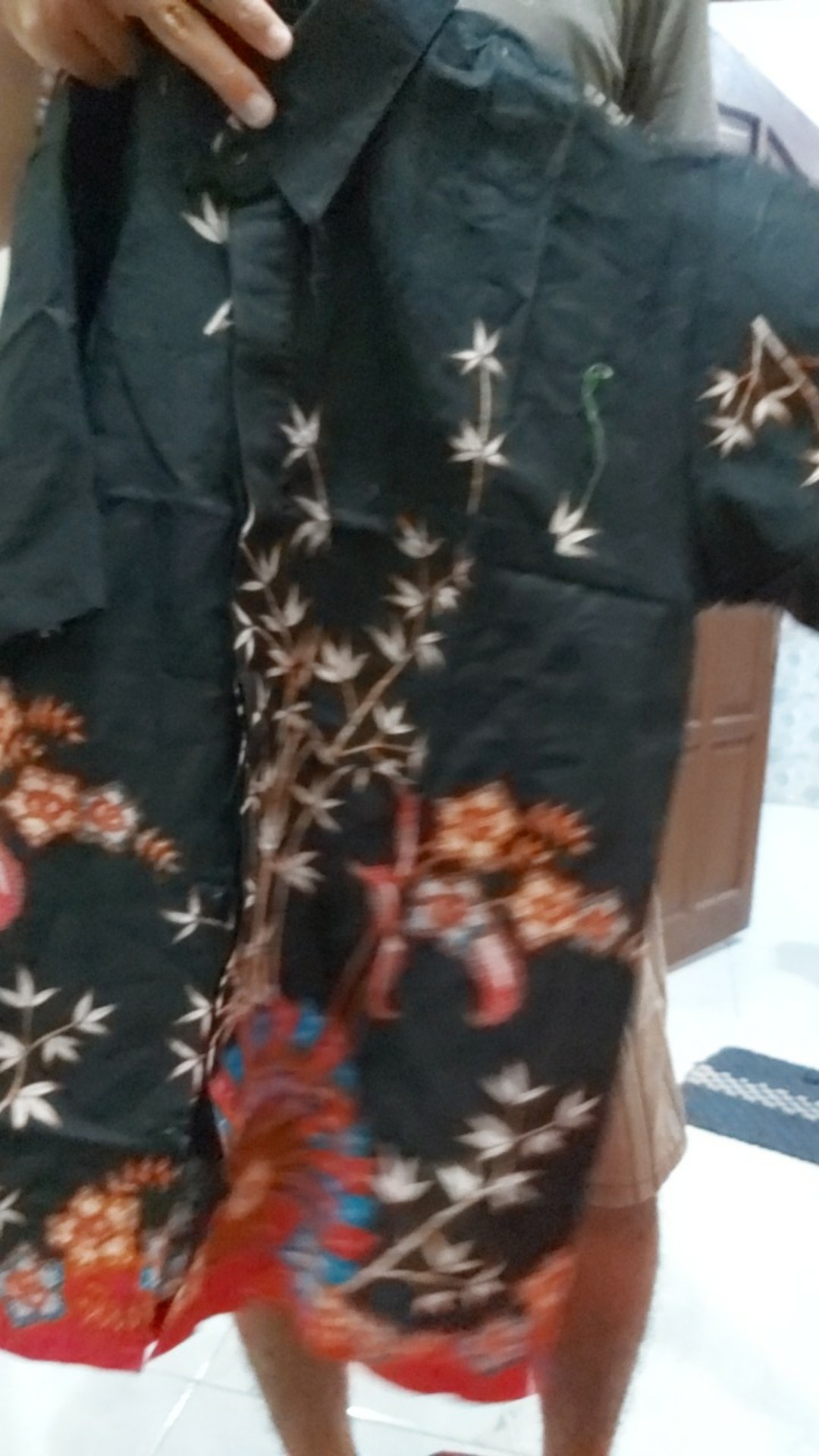 Batik Couple Keluarga Gamis M L Xl Xxl Xxxl Motif Kipas