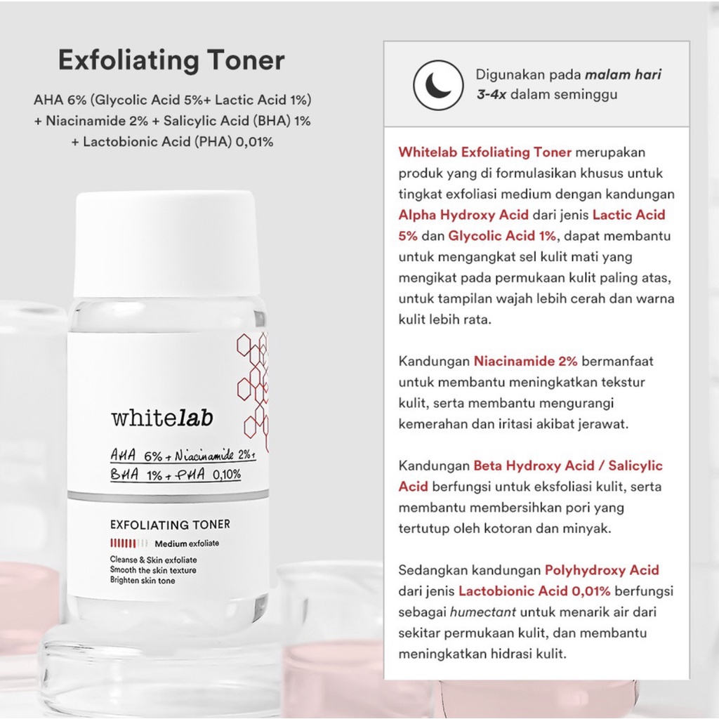 Whitelab Brightening Exfoliating Soothing Acne Face Toner White Lab All Variant Toner