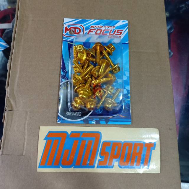 Baut body probolt Honda . Baut probolt body Honda isi 20pc. Baut probolt cnc