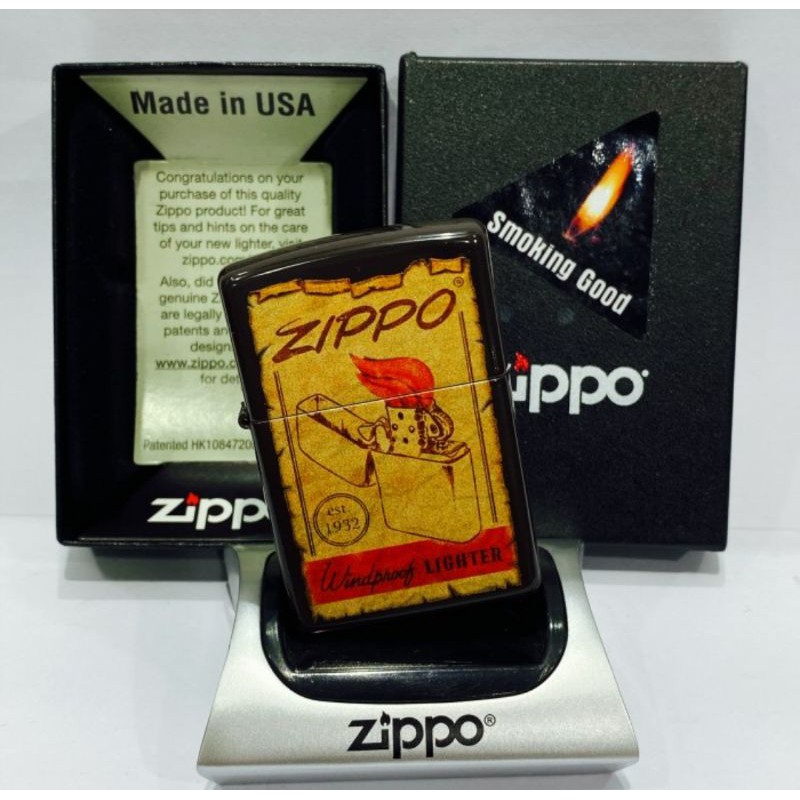 Original Zippo 49180-95 Zippo Vintage Poster Design