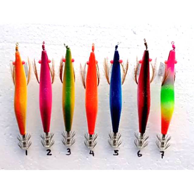 Squid Jig Umpqn Cumi Kayu 3.5 Hand Made