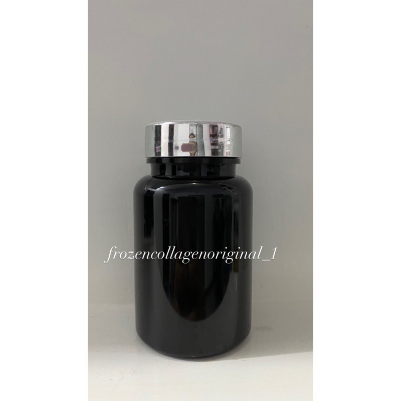 Botol Herbal Kapsul Obat 100ml HITAM