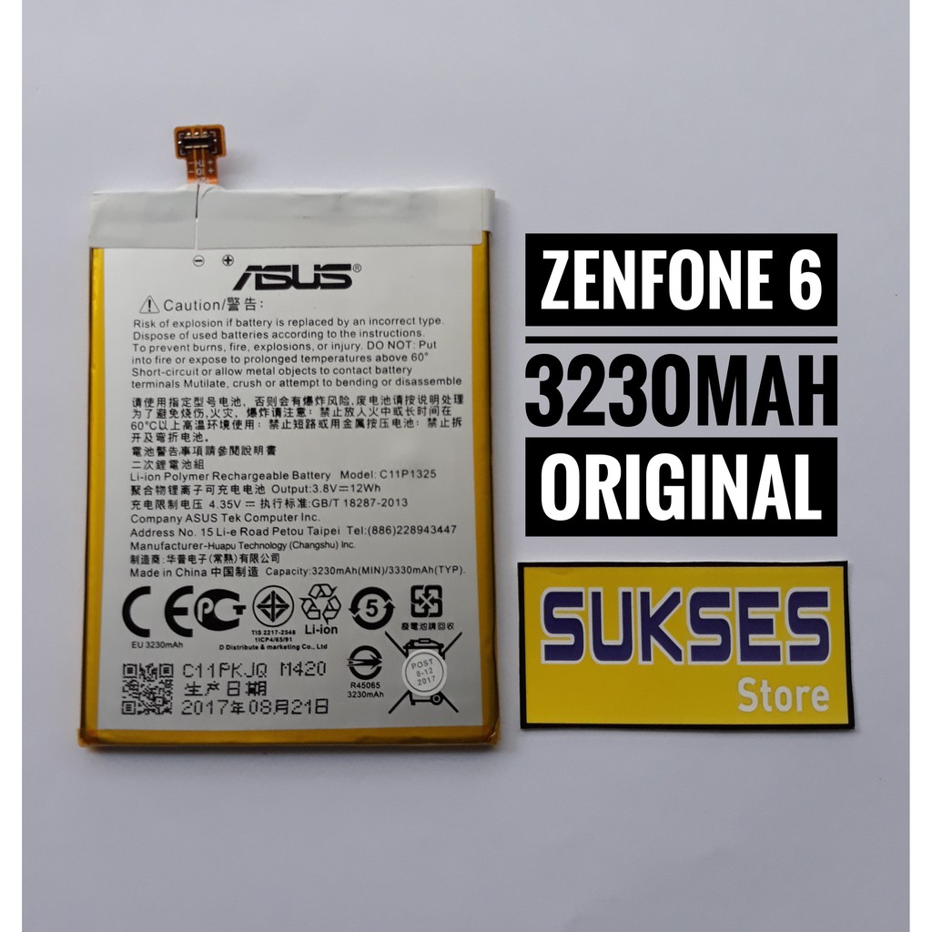 BATRE BATTERY BATERAI ASUS ZENFONE 6 ORIGINAL 100%