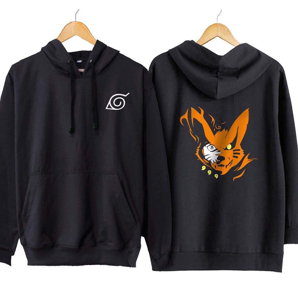 Jaket hoodie jumper anime NARUTO KYUBI - NARUTO SHIPPUDEN material cotton combed 30s