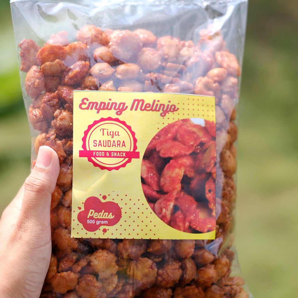 

Emping Kletuk Pedas 250 gr / Emping Melinjo Asli Limpung 250gr