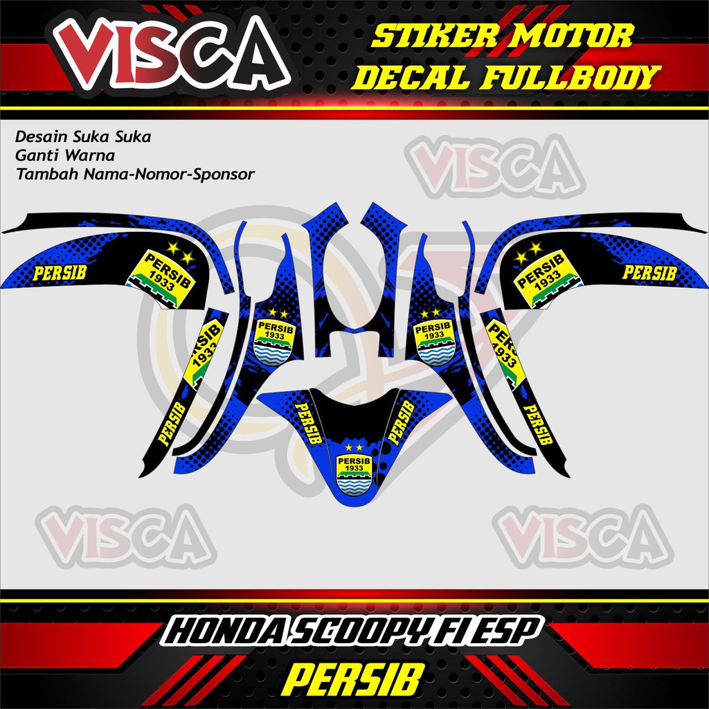 Stiker Decal Scoopy Decal Stiker Scoopy Stiker Decal Motor Scoopy